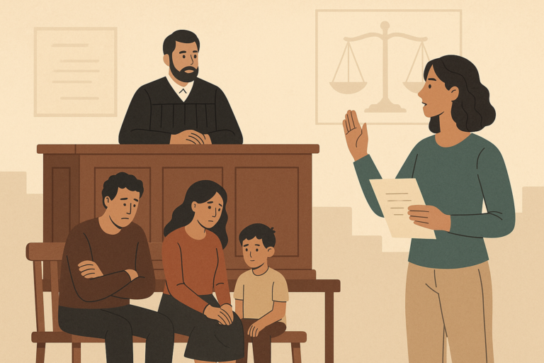 Définition de attestation tribunal affaires familiales