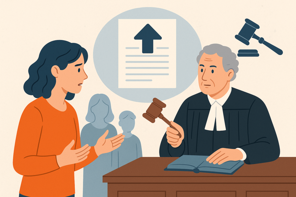 Définition de faire appel jugement affaires familiales
