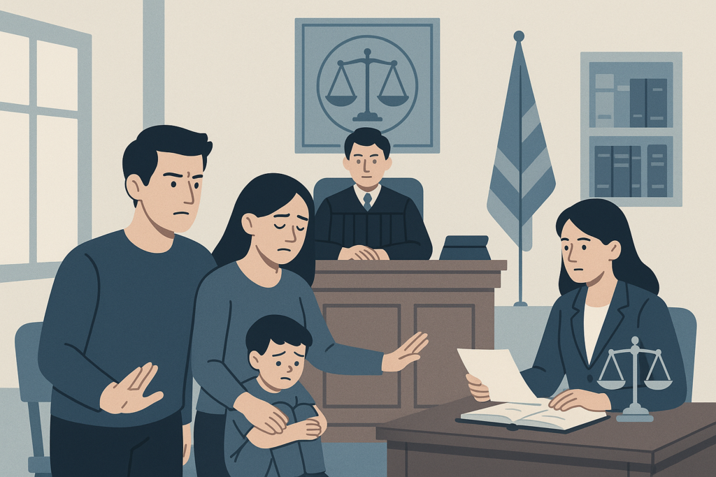 Définition de procedures judiciaires familiales