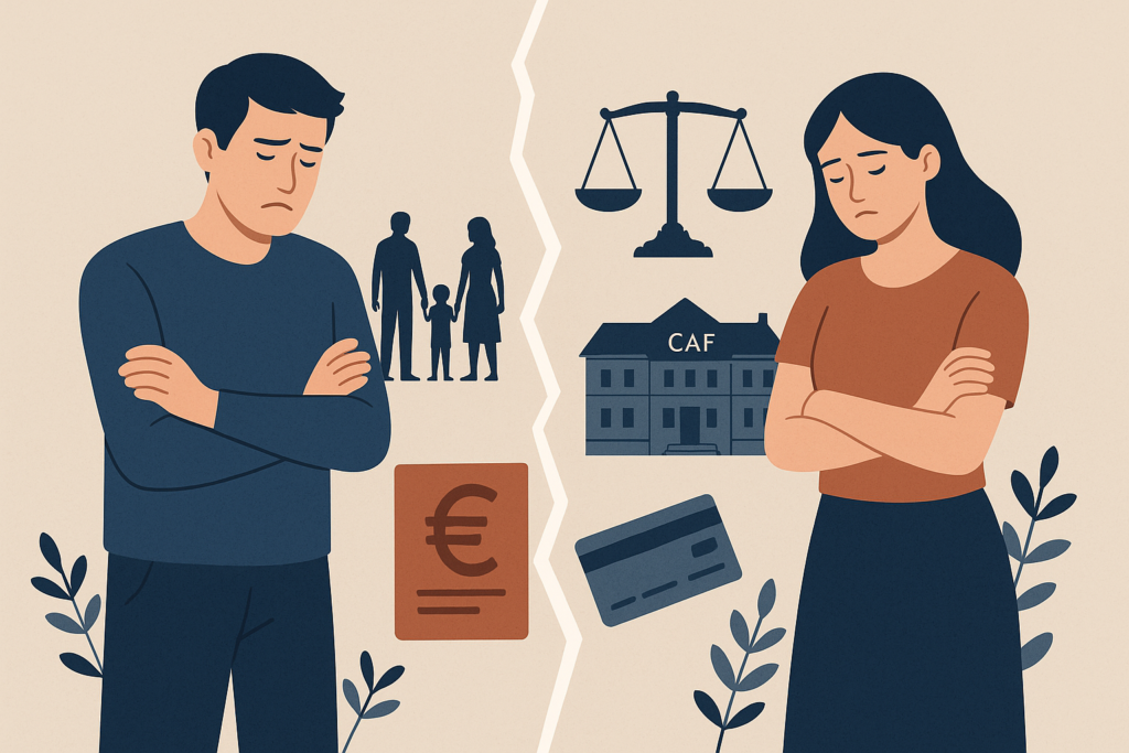 Définition de separation divorce droit caf