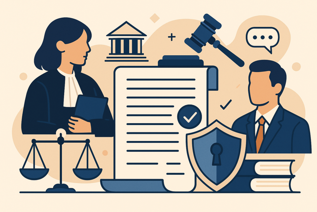 Définition de aspects juridiques et procéduraux