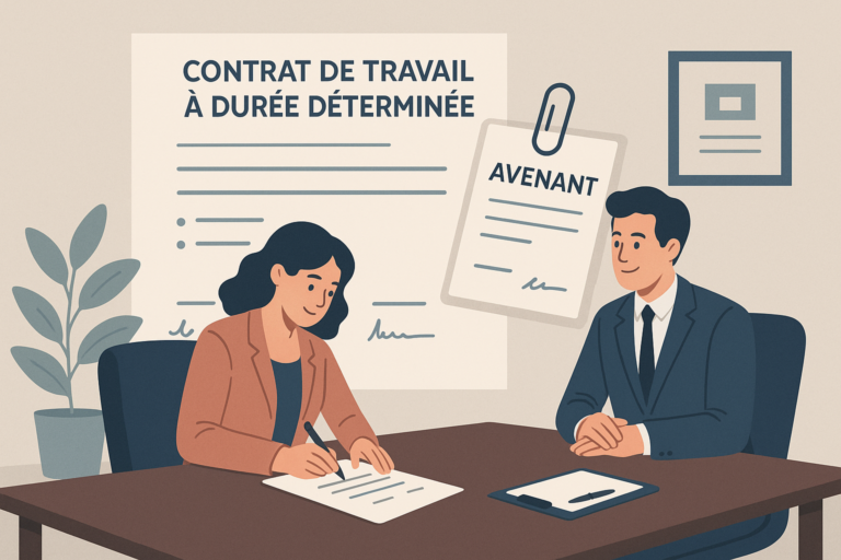 Définition de avenant contrat travail a duree determinee