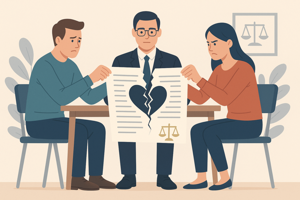 Définition de divorce a l'amiable