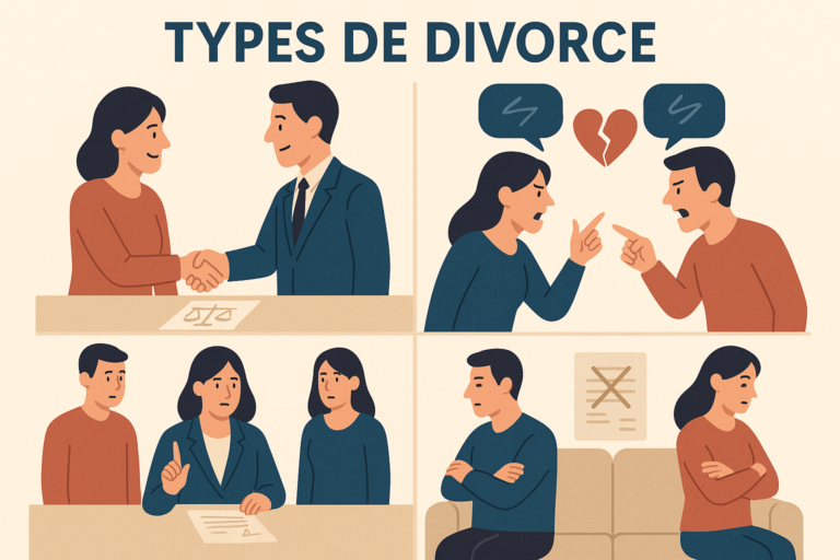 Définition de types de divorce