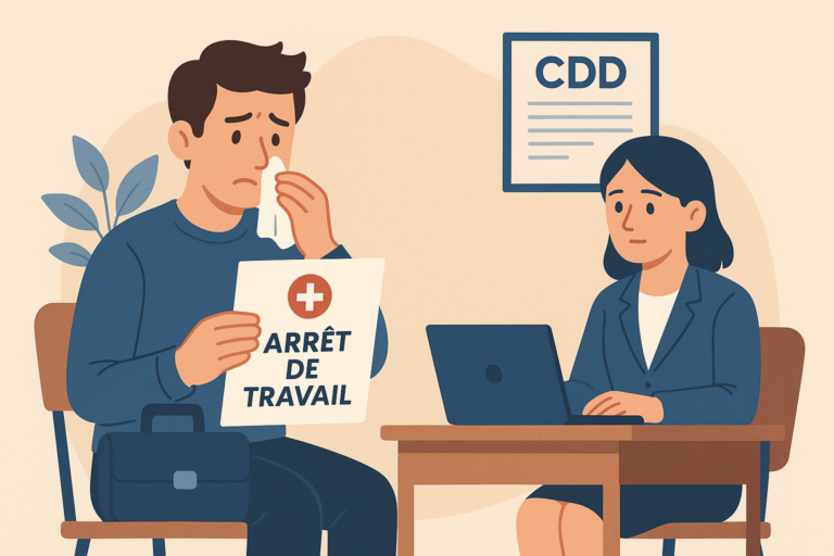 Définition de arret maladie cdd