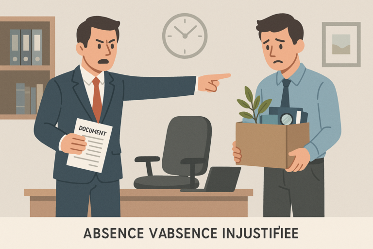 Définition de licenciement absence injustifiee
