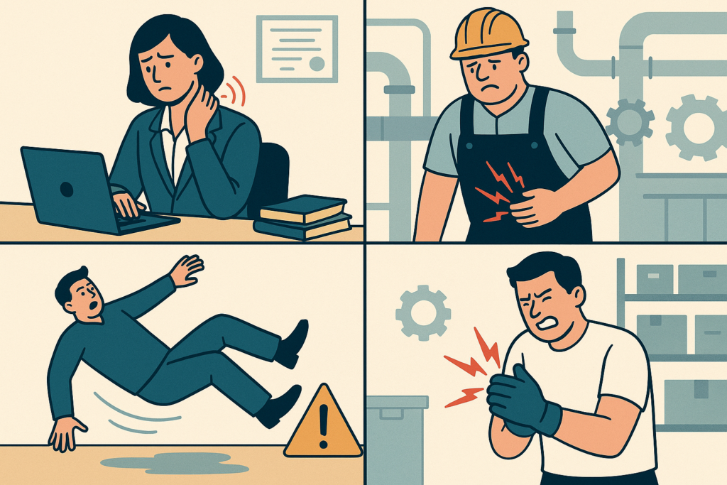Définition de maladies et accidents professionnels