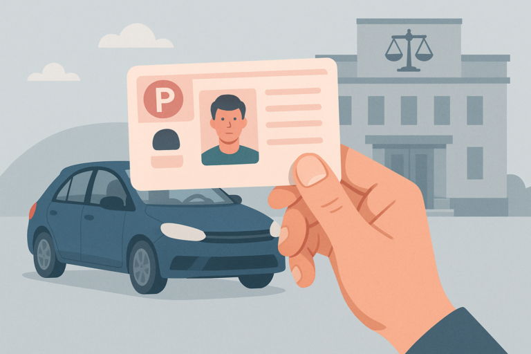 Définition de permis conduire provisoire
