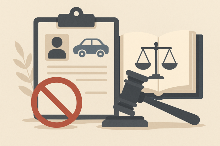 Définition de réglementation permis conduire