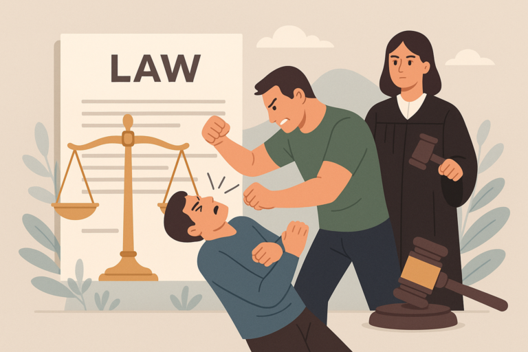 Définition de peine agression physique