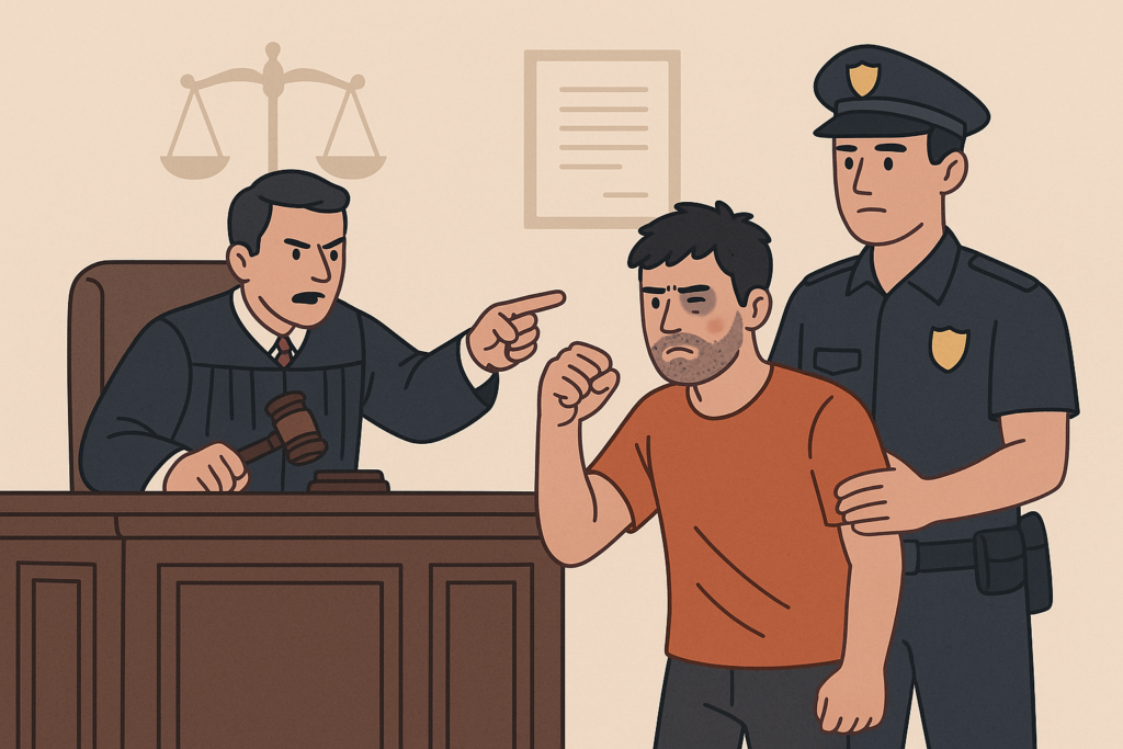 Définition de peine agression physique