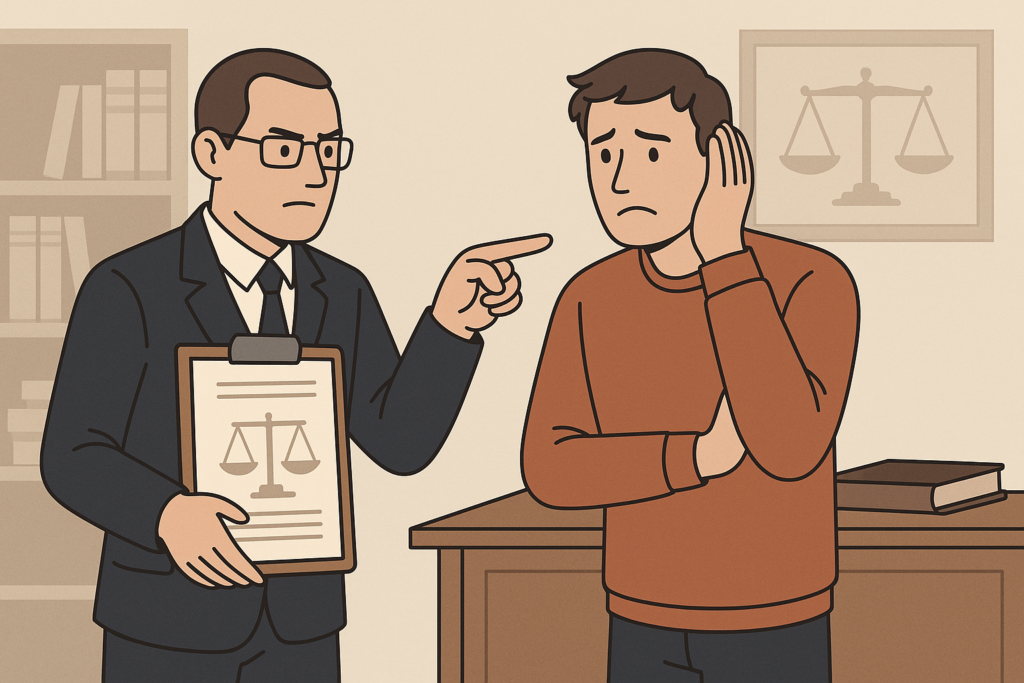 Définition de quelqu'un porte plainte contre moi