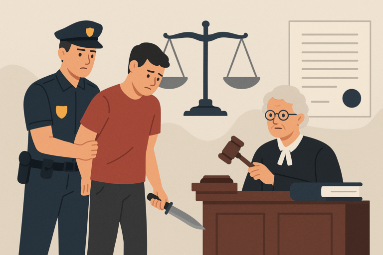 Définition de tout sanctions prevues lagression arme blanche