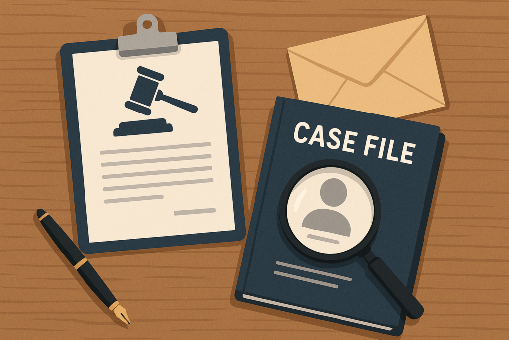 Définition de convocation necessite enquete judiciaire