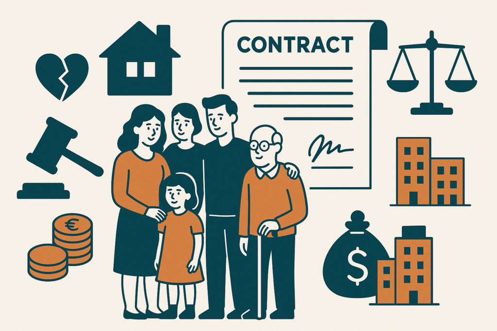 Définition de droit familial patrimonial