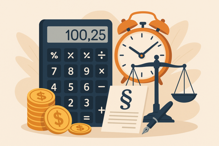 Définition de calculateur intérêts retard