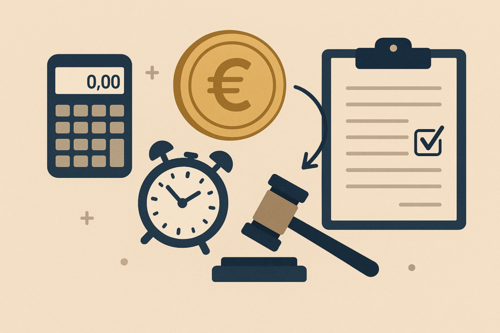 Définition de calculateur intérêts retard