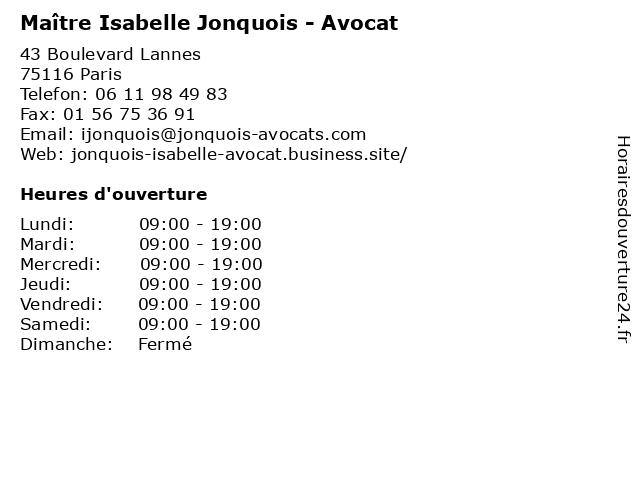 JONQUOIS Isabelle