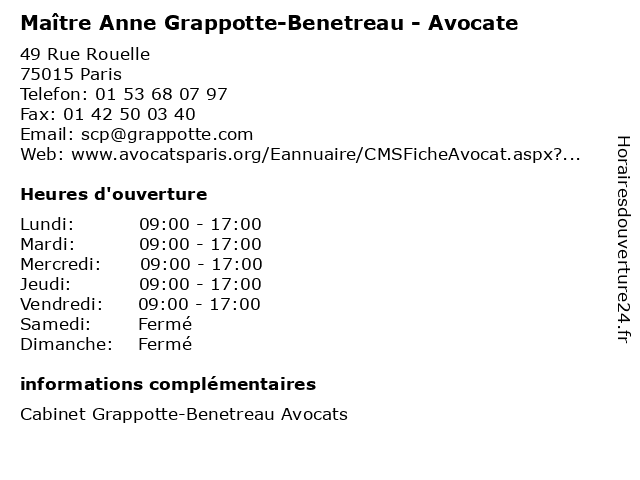 GRAPPOTTE-BENETREAU Anne