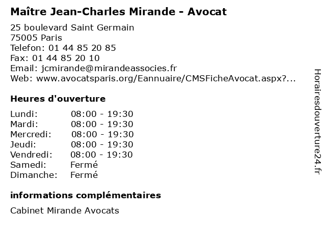 MIRANDE Jean-Charles