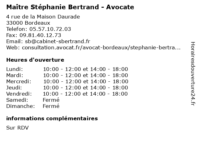 BERTRAND Stephanie