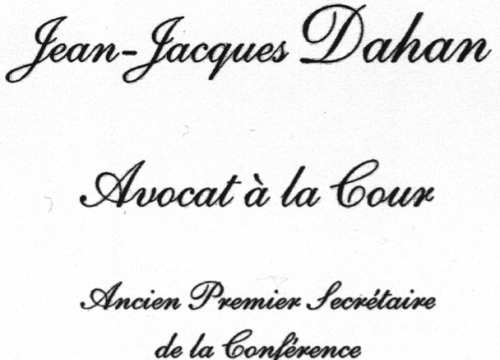 DAHAN Jean-Jacques