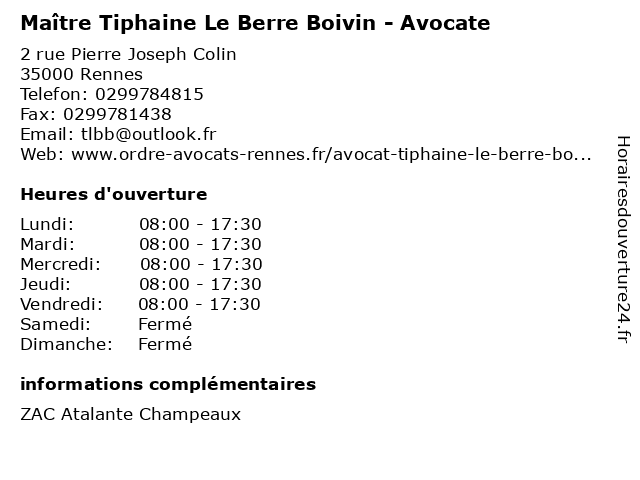 LE BERRE BOIVIN Tiphaine