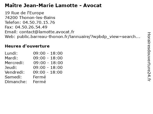 LAMOTTE Jean-Marie