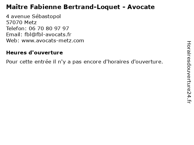 BERTRAND-LOQUET Fabienne