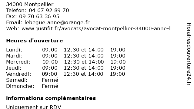 LEBEGUE MATHIEU Anne