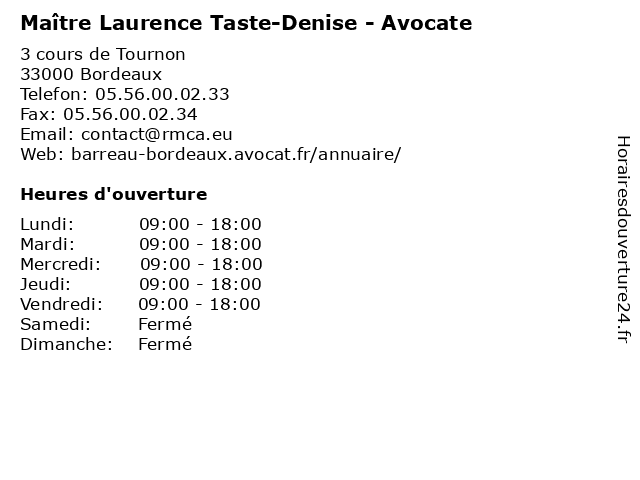 TASTE-DENISE Laurence
