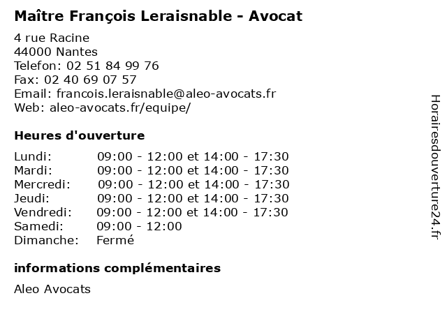 LERAISNABLE François