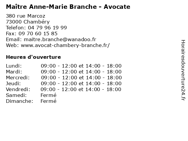 BRANCHE Anne-Marie