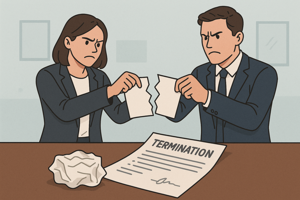 Définition de rupture relations professionnelles