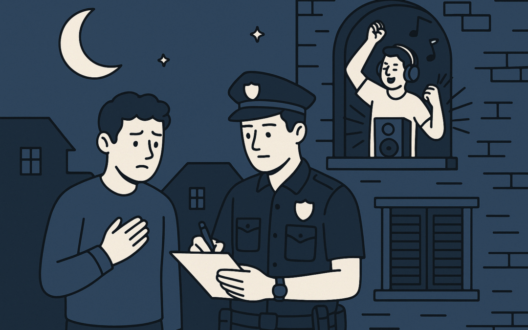 Définition de amende tapage nocturne