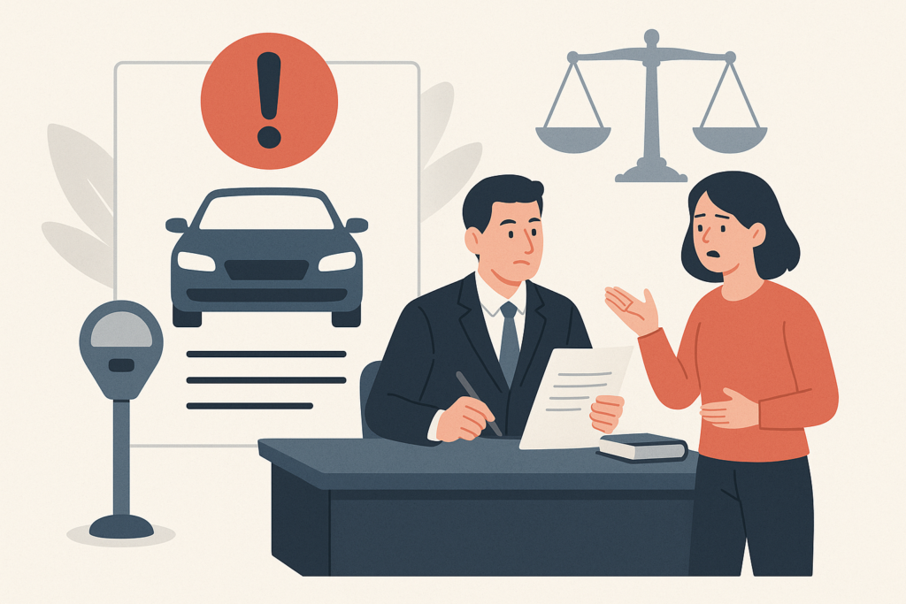 Définition de contraventions et contestations