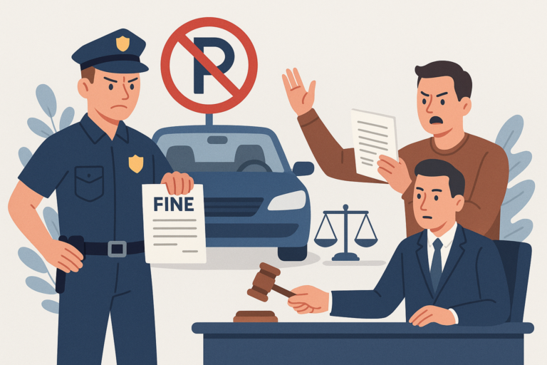 Définition de contraventions et contestations